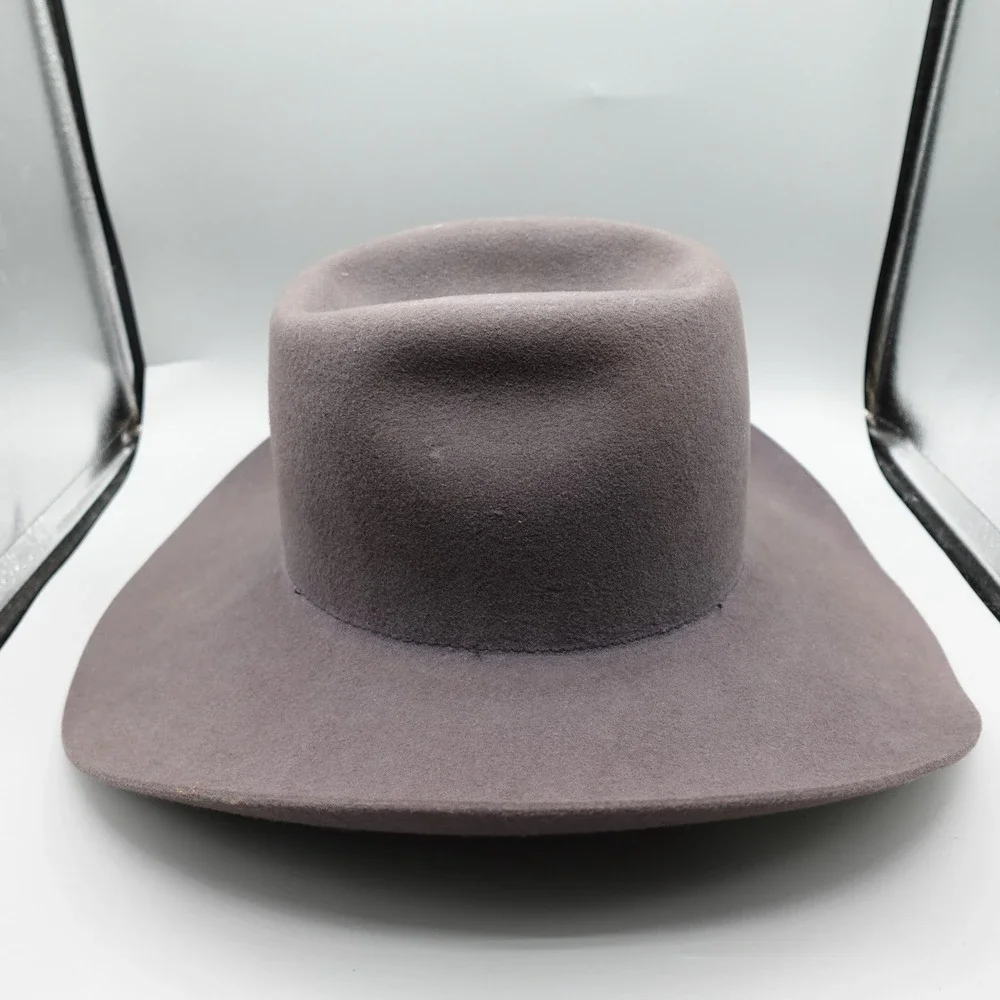 American Hat Co Cowboy Hat Mens Gray Maxi-Felt Pure Wool Western Cattleman